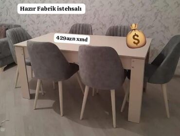 Masalar: Yeni, 6 stul