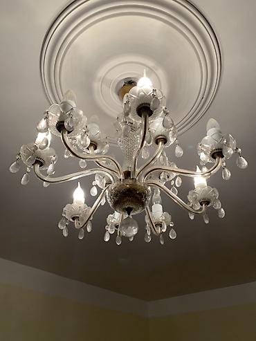 led lustra: Çılçıraq, 10 və daha çox lampa, Metal — 2