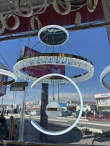 İşıqlandırma: Led Çılçıraq, 4 və daha çox lampa, Şüşə — 1