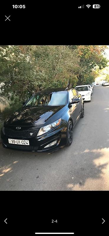optima otracaqlar: Model: Kia Optima (K5) sedan Rəng: Qara Ban növü: Sedan, 4 qapı — 7