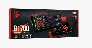 steelseries qck: Игровой набор A4TECH Bloody B1700 (B140N + ES7 + BP-50M) с неоновой — 1