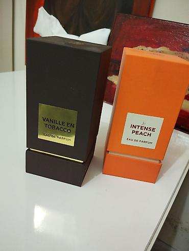 toba strike: Məhsul: Eau de Parfum dəsti – Vanille en Tobacco və Intense Peach — 2