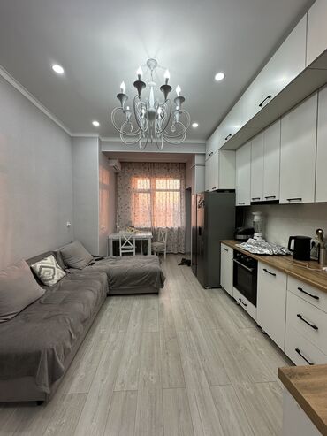 эмарк жибек жолу: 2 комнаты, 65 м², Элитка, 10 этаж, Евроремонт