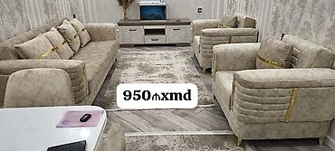 prixoji mebel 2025: - Yumşaq mebel dəsti: 1 böyük divan + 2 ədəd kreslo - Rəng: bej — 1