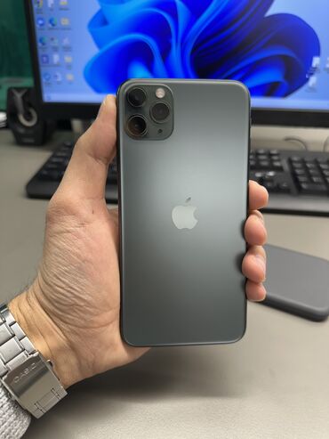 сколько стоит iphone 11 бу: IPhone 11 Pro Max, Б/у, 256 ГБ, Matte Midnight Green, 85 %