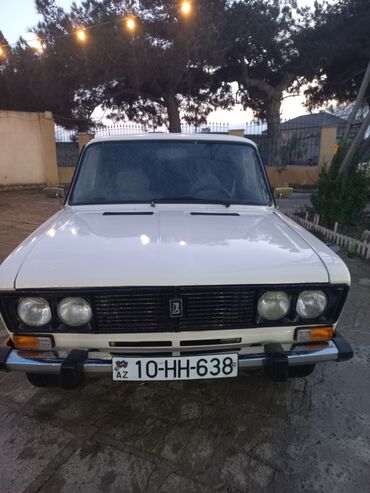 VAZ (LADA): VAZ 2106, ağ rəng, 4 qapılı sedan. - Klassik xarici görünüş: xrom ön — 6