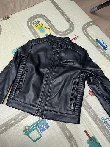 Верхняя одежда: Куртка кожаная детская на 3-4 года. Бренд: Original Marines. 500c — 5