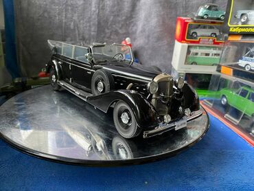 Avtomobil modelləri: Коллекционная модель Mercedes-Benz 770K Pullman W150 Black 1938 Road — 15