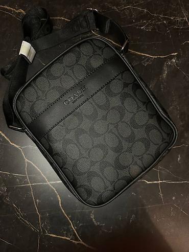 smart folio: Классическая сумка, Coach, США, Материал: Натуральная кожа, Множество карманов, Мужские, Новый — 1
