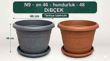 payız dekorları: Dibcek – Türkiyə İstehsalı | Bağ və Balkon üçün Dekorativ Gül Qabı — 1