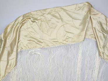 used item: Beżowa narzuta/dekoracyjny lambrekin z frędzlami - Materiał: gładka — 1