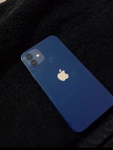 телефоны бу айфон: IPhone 12, Б/у, 64 ГБ, Синий, 83 %