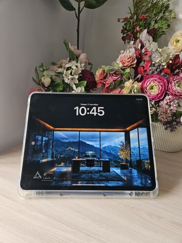 айпад эйр 4: Планшет, Apple, память 128 ГБ, 12" - 13", 5G, Б/у, Детский цвет - Серый