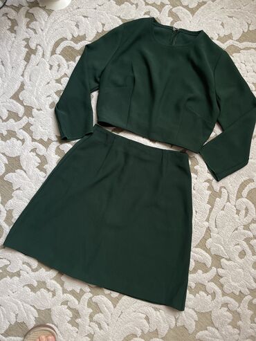 женские юбки с запахом: S (EU 36), цвет - Зеленый
