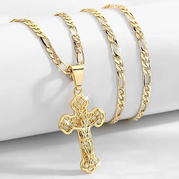 Ogrlice: Lančići sa verskim privescima – više modela - Materijal: nerđajući — 12