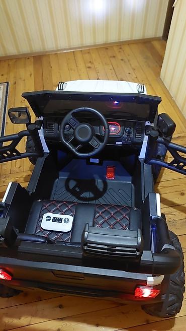 Uşaq üçün elektrik maşınları: Uşaq üçün elektrikli off-road tipli minik maşını - Korpus: ağ-qara — 1