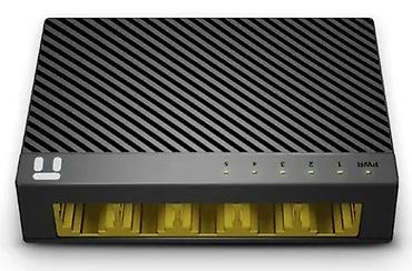 Modemi, ruteri i mrežni uređaji: Mrežni switch 5-portni, kompaktan i tih (fanless) - 5x RJ45 Ethernet — 3