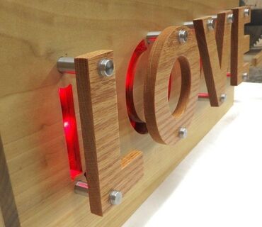 Reklam, çap: 🔹️Neon işıqlar 🔹️Qabarıq ( işıqlı,işıqsız) hərflər 🔹️Light box — 7