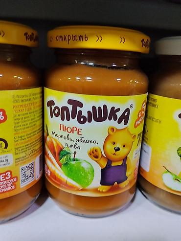 foo foo: Детское пюре Топтышка, вкус: морковь, яблоко, тыква. - Для детей с 5 — 1