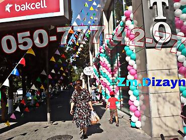 bizon promo: Bayraqlar dekor. 3 kunc bayrag. Yeni mekan bayraq. Reklam dekor — 6