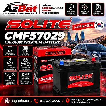 Solite, 70 ah, Orijinal, Yeni