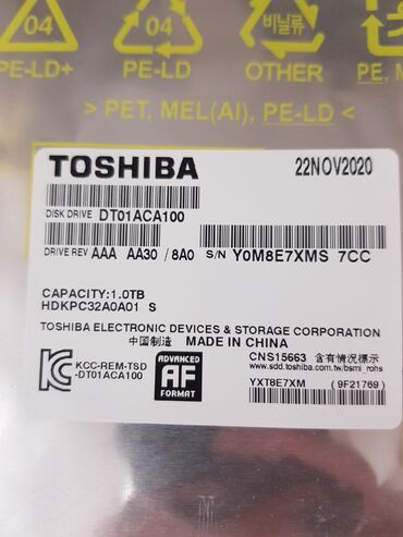 жесткий диск внешний toshiba 1 tb: Накопитель, Новый