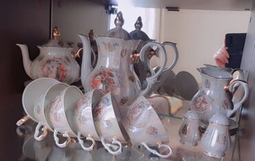 Çay dəstləri və servizlər: Çay dəsti, Farfor, 6 nəfərlik — 10