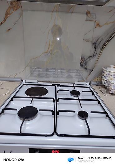 elektrik plite: Qarışıq sobası Ayrıca dayanan, 4 gözlü, İşlənmiş — 3