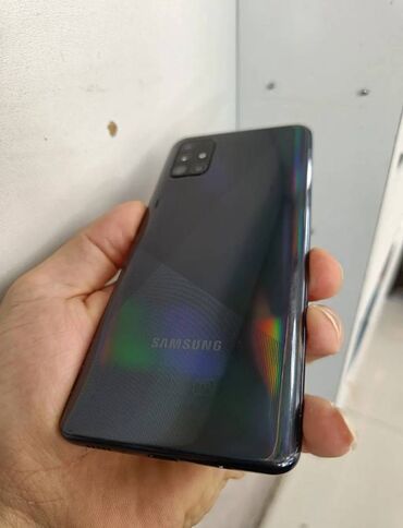 Samsung Galaxy A71 5G, 128 GB, rəng - Göy, Barmaq izi