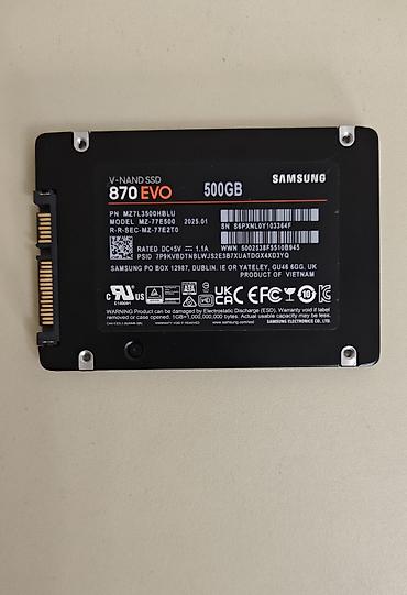 disk 14: Daxili SSD disk Samsung, 512 GB, 2.5", İşlənmiş — 2