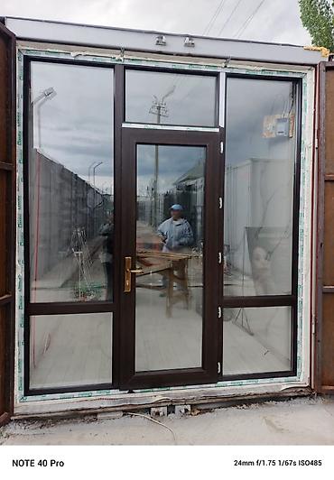 Пластиковые окна на заказ: ПВХ окна и двери из профиля Novotex, ламинация под тёмный дуб/анрацит — 2