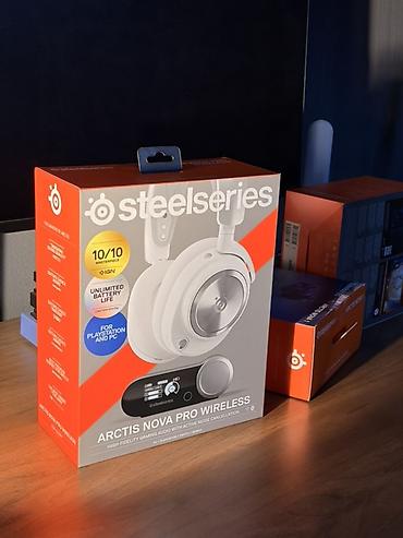 logitech superlight 2: Беспроводные гарнитуры, SteelSeries, Новый, цвет - Белый — 1