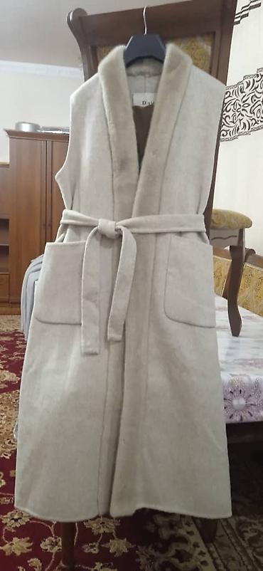 Пальто: Пальто, Халат, Зима, Короткая модель, С поясом, L — 9