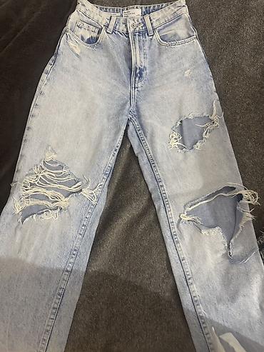 Cinslər: Bershka Denim Collection cins şalvar Razmer 32 - Model: “The Mom” — 1