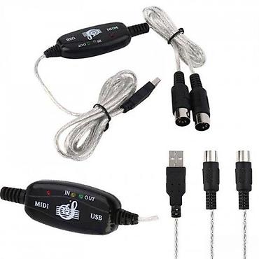 MIDI KABL NA USB INTERFEJS ADAPTER KONVERTOR KLAVIJATURE | Filip -