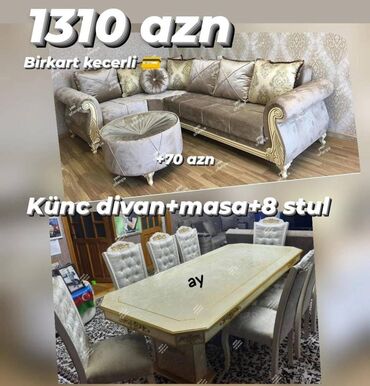 divan kreslo ucuz qiymete: Yeni, Künc divan, Qonaq otağı üçün, Açılmayan, Azərbaycan