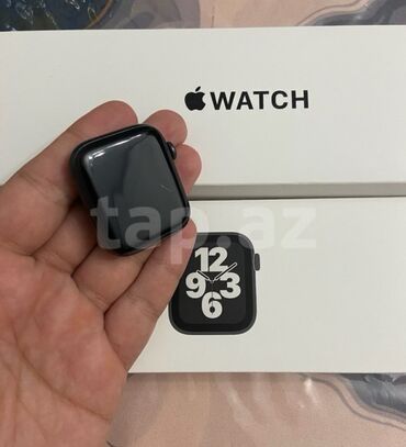 apple watch series 7: Smart saat, Apple, rəng - Qara