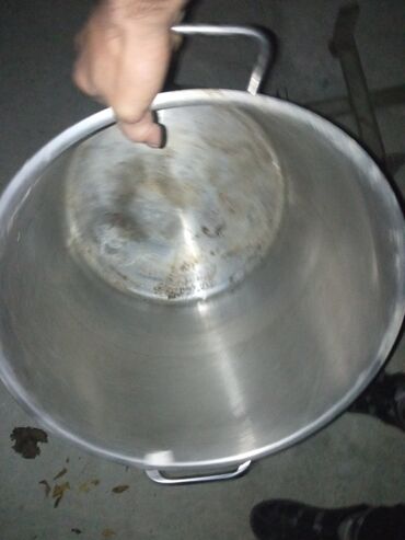 Tava-qazan dəstləri: Qazan, rəng - Gümüşü, Paslanmayan polad, Türkiyə — 20