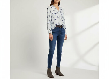 dżinsy do marynarki: Women's blouse, size L