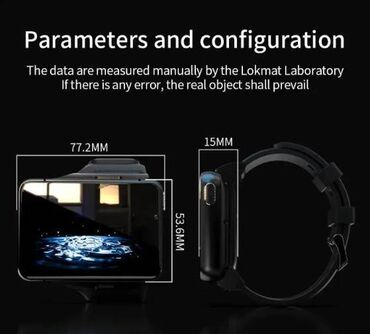 Smart satovi: Smart sat/telefon 4G - APPLLPMAX - 4/64GB- 2 kamere- OS9 Novi — 8