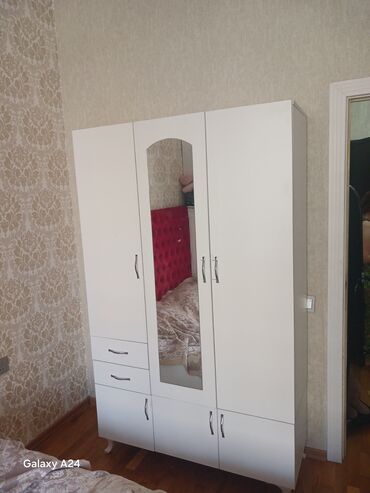 шифоньер для спальни: Yeni, Açılan, 4 qapılı Düz dolab, Qarderob, paltar dolabı, Azərbaycan