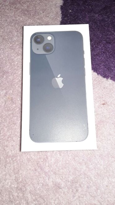 айфон в рассрочку без процентов: IPhone 13, Жаңы, 128 ГБ, Көк, Кабель, Куту, Заряддоочу түзүлүш, 100 %