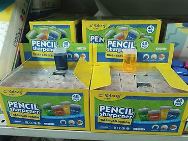 Канцтовары: Набор точилок для карандашей в пластиковых банках. - Форматы — 7