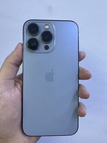 айфон 13 поо макс: IPhone 13 Pro, Колдонулган, 256 ГБ, Көгүлтүр, 80 %