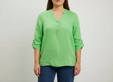 bluzki w serek plus size: Yessica, Жіноча блуза, розмір 2XL
