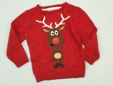 sweterek rozpinany na drutach: Sweater, Rebel, 4-5 years, 104-110 cm, condition - Very good