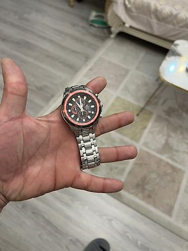 bakida saat: Original Casio Edifice xronoqraf qol saatı - Korpus və qolbaq — 2