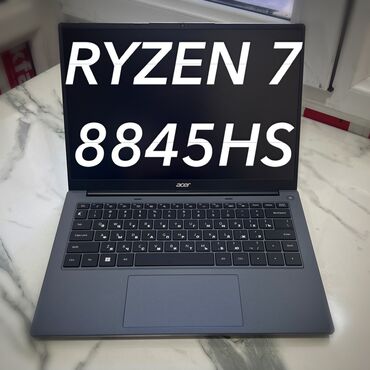 ноутбук 17 3: Ноутбук, Acer, Арзандатуу 10%, 16 ГБ ОЭТ, AMD Ryzen 7, 14 ", Жаңы, Жумуш, окуу үчүн, эс тутум SSD