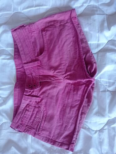 lanena košulja za plažu: M (EU 38), Jeans, color - Pink, Single-colored