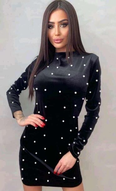 svecane haljine kratke uske: 9Fashion Woman One size, color - Black, Other style, Long sleeves